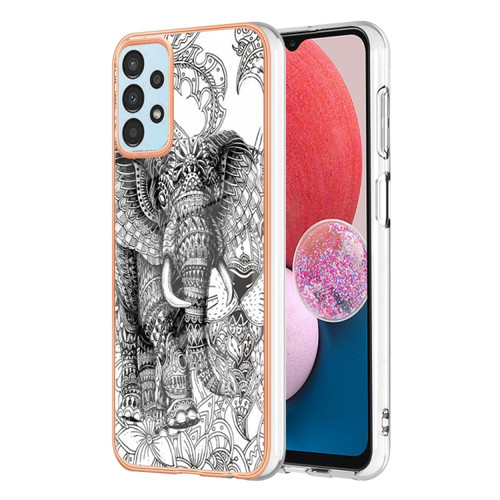 Samsung Galaxy A23 5G / 4G Electroplating Marble Dual-side IMD Phone Case - Totem Elephant