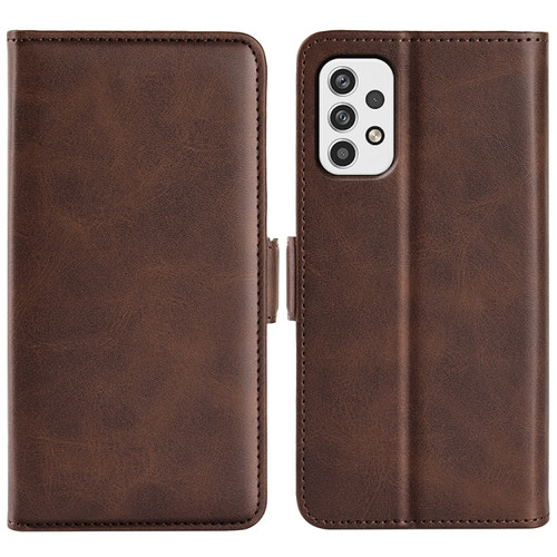 Samsung Galaxy A23 5G Dual-side Magnetic Buckle Leather Phone Case - Brown