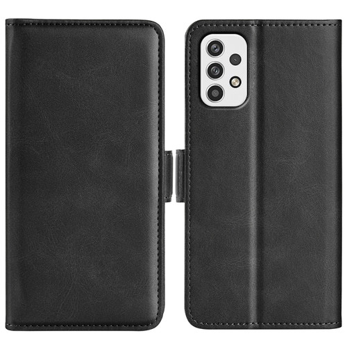 Samsung Galaxy A23 5G Dual-side Magnetic Buckle Leather Phone Case - Black