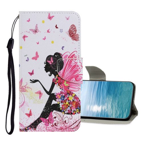 Samsung Galaxy A23 5G Colored Drawing Pattern Flip Leather Case - Dancing Girl