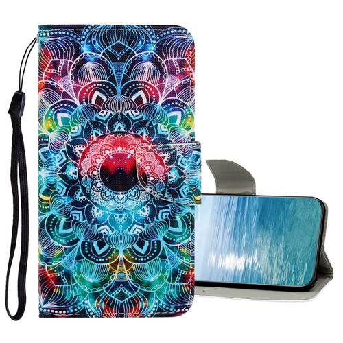 Samsung Galaxy A23 5G Colored Drawing Pattern Flip Leather Case - Mandala