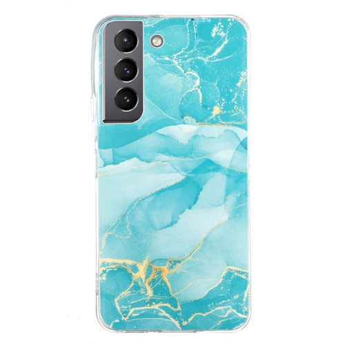 Samsung Galaxy S22 5G IMD Marble Pattern TPU Phone Case - Green