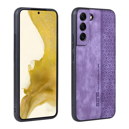 Samsung Galaxy S22 5G AZNS 3D Embossed Skin Feel Phone Case - Purple