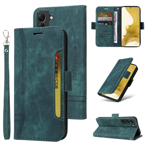 Samsung Galaxy S22 5G BETOPNICE Dual-side Buckle Leather Phone Case - Green