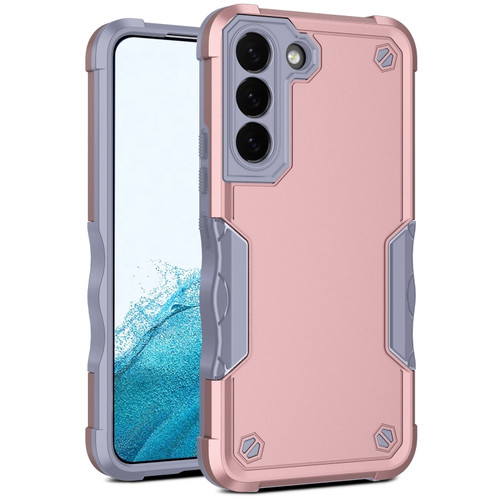 Samsung Galaxy S22 5G Non-slip Armor Phone Case - Rose Gold