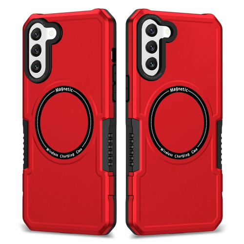 Samsung Galaxy S22 5G MagSafe Shockproof Armor Phone Case - Red