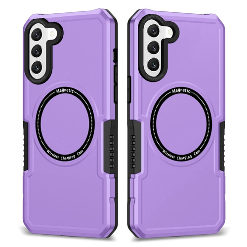 Samsung Galaxy S22 5G MagSafe Shockproof Armor Phone Case - Purple