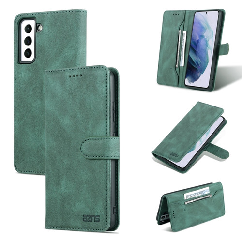 Samsung Galaxy S22 5G AZNS Dream II Skin Feel Horizontal Flip Leather Case - Green