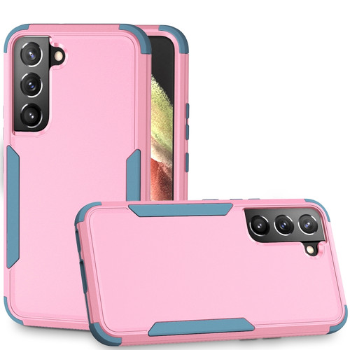 Samsung Galaxy S22 5G TPU + PC Shockproof Phone Case - Pink+Blue