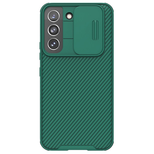 Samsung Galaxy S22 5G NILLKIN Black Mirror Pro Series Camshield Phone Case - Green