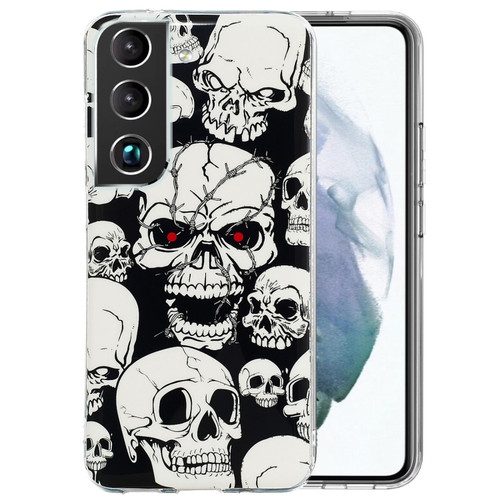 Samsung Galaxy S22 5G Luminous TPU Protective Phone Case - Skull