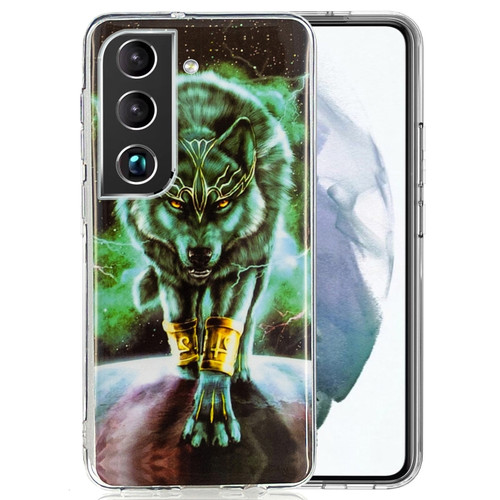 Samsung Galaxy S22 5G Luminous TPU Protective Phone Case - Fierce Wolf