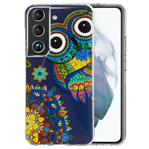 Samsung Galaxy S22 5G Luminous TPU Protective Phone Case - Blue Owl