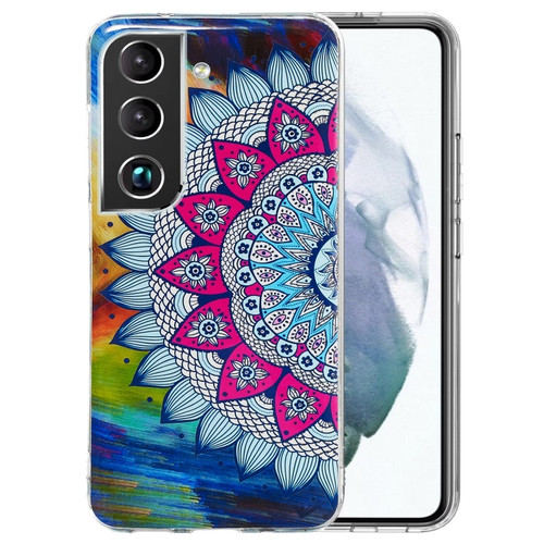 Samsung Galaxy S22 5G Luminous TPU Protective Phone Case - Half-flower