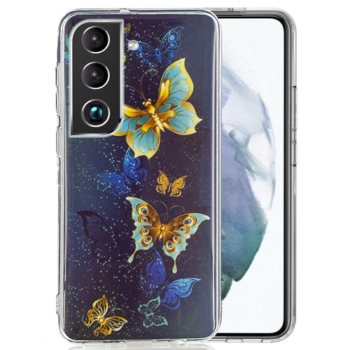 Samsung Galaxy S22 5G Luminous TPU Protective Phone Case - Double Butterflies