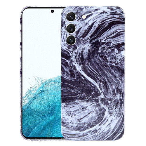 Samsung Galaxy S22 5G Marble Pattern Phone Case - Black White