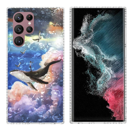 Samsung Galaxy S22 Ultra 5G 2.0mm Airbag Shockproof TPU Phone Case - Whale