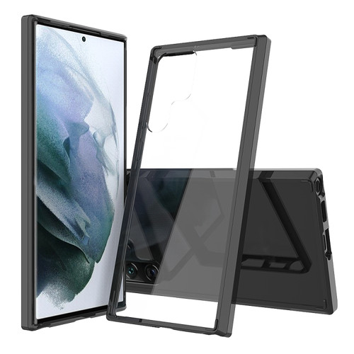 Samsung Galaxy S22 Ultra 5G Shockproof Scratchproof TPU + Acrylic Phone Case - Black