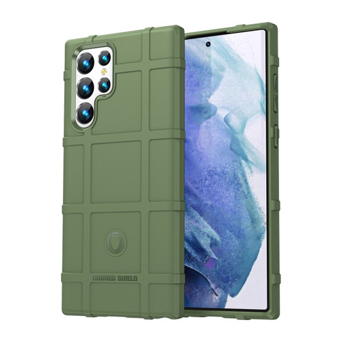 Samsung Galaxy S22 Ultra 5G Full Coverage Shockproof TPU Phone Case - Green