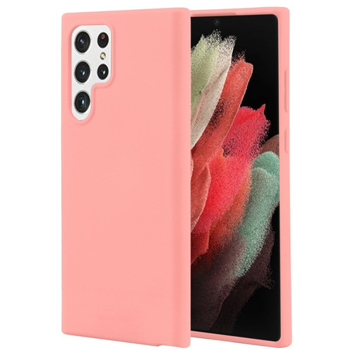 Samsung Galaxy S22 Ultra 5G GOOSPERY SOFT FEELING Liquid TPU Soft Case - Pink
