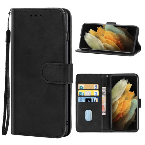 Leather Phone Case Samsung Galaxy S22 Ultra 5G - Black