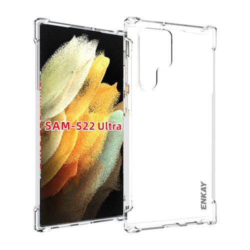Samsung Galaxy S22 Ultra 5G ENKAY Transparent TPU Shockproof Case