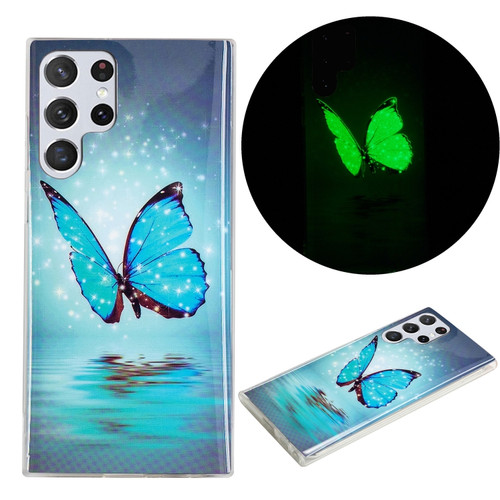 Samsung Galaxy S22 Ultra 5G Luminous TPU Protective Phone Case - Butterfly