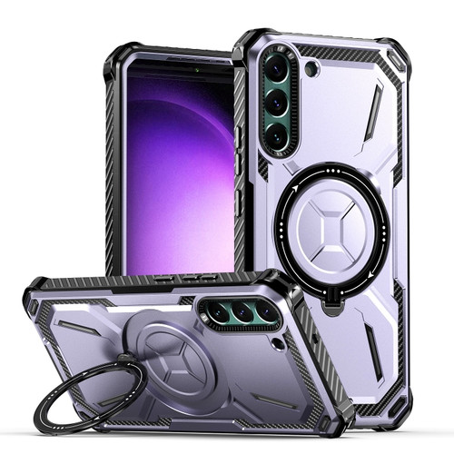 Samsung Galaxy S22+ 5G Armor Series MagSafe Magnetic Holder Phone Case - Light Purple