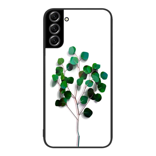 Samsung Galaxy S22+ 5G Colorful Painted Glass Phone Case - Sapling