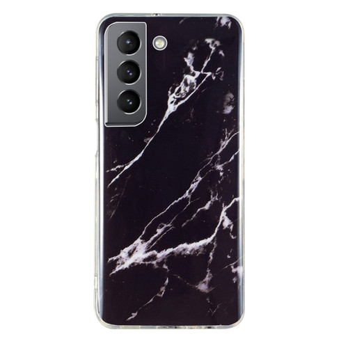 Samsung Galaxy S22+ 5G IMD Marble Pattern TPU Phone Case - Black