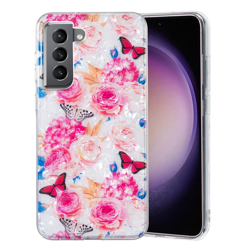 Samsung Galaxy S22+ 5G IMD Shell Pattern TPU Phone Case - Butterfly Flower