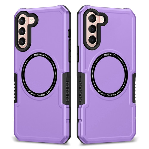 Samsung Galaxy S22+ 5G MagSafe Shockproof Armor Phone Case - Purple