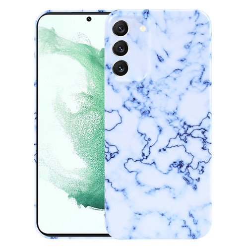 Samsung Galaxy S22+ 5G Marble Pattern Phone Case - Blue White