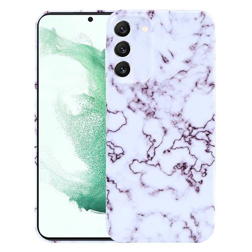 Samsung Galaxy S22+ 5G Marble Pattern Phone Case - Red White