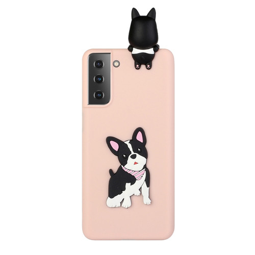 Samsung Galaxy S22+ 5G Shockproof 3D Lying Cartoon TPU Phone Case - Cute Dog