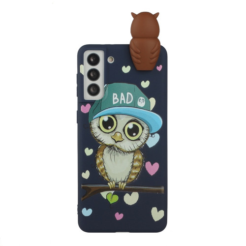 Samsung Galaxy S22+ 5G Shockproof Cartoon TPU Phone Case - Blue Owl