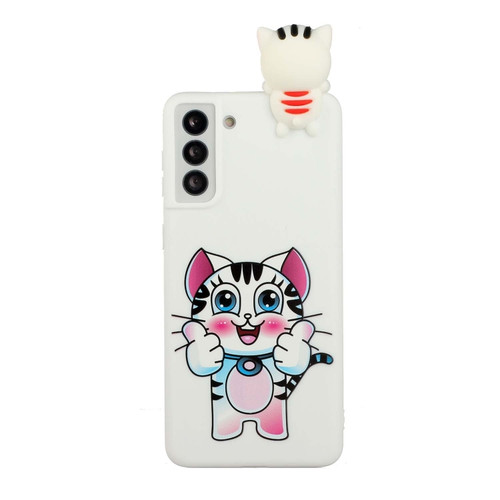 Samsung Galaxy S22+ 5G Shockproof Cartoon TPU Phone Case - Cat
