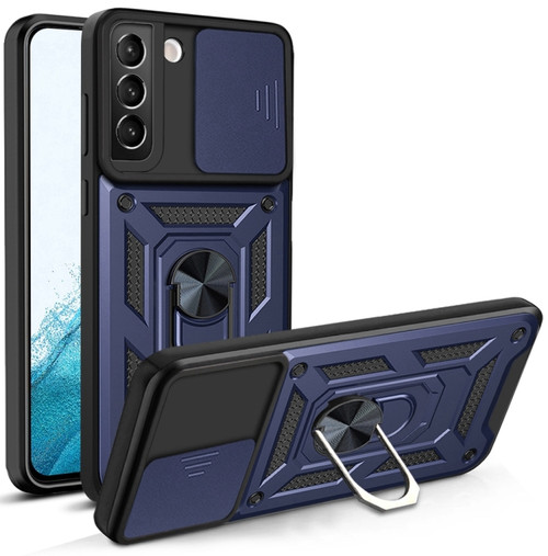 Samsung Galaxy S22+ 5G Sliding Camera Cover Design TPU+PC Protective Case - Blue