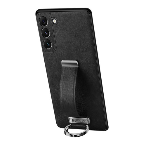 Samsung Galaxy S22+ 5G SULADA Cool Series PC + Leather Texture Skin Feel Shockproof Phone Case - Black