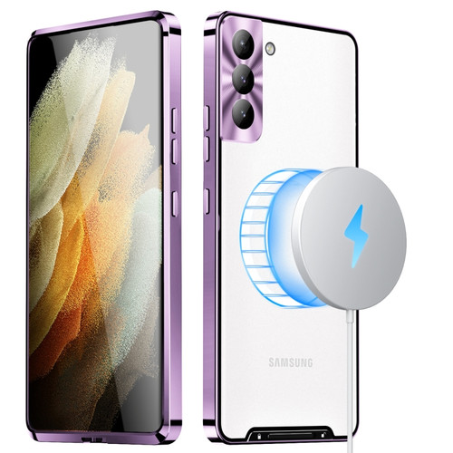 Samsung Galaxy S22+ Frosted Metal Phone Case - Purple