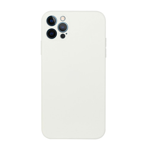iPhone 15 Pro Max Straight Edge Solid Color TPU Shockproof Phone Case - Transparent