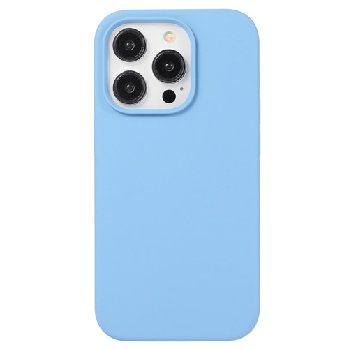 iPhone 15 Pro Max Liquid Silicone Phone Case - Azure Blue