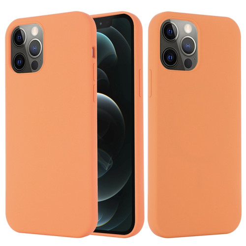 iPhone 15 Pro Max Shockproof Silicone Magsafe Phone Case - Gold Orange