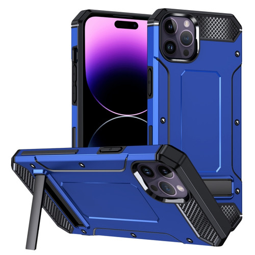 iPhone 15 Pro Max Matte Holder Phone Case - Dark Blue