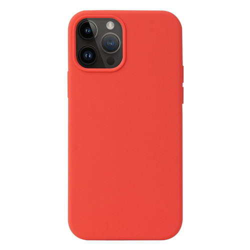 iPhone 15 Pro Max Liquid Silicone Phone Case - Coral Red