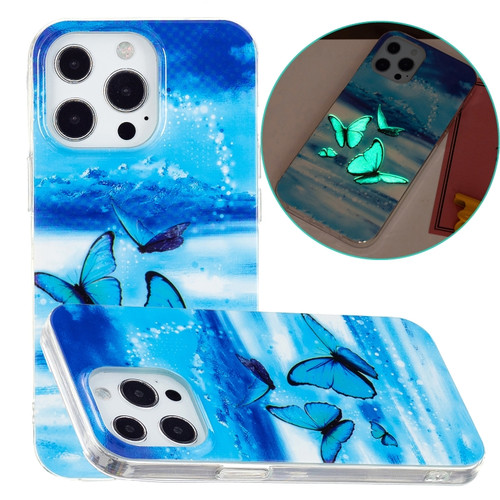 iPhone 15 Pro Electroplating Soft TPU Phone Case - Butterflies