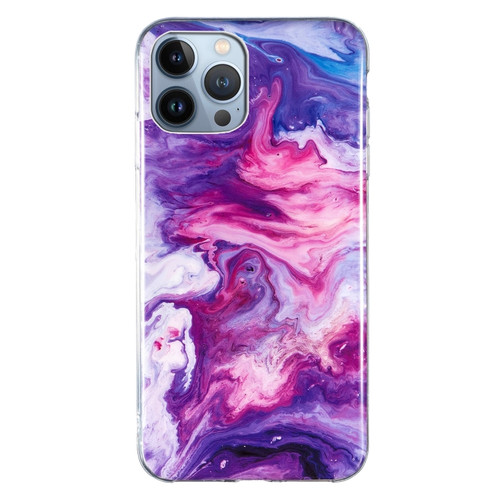 IMD Marble TPU Phone Case iPhone 15 Pro - Red