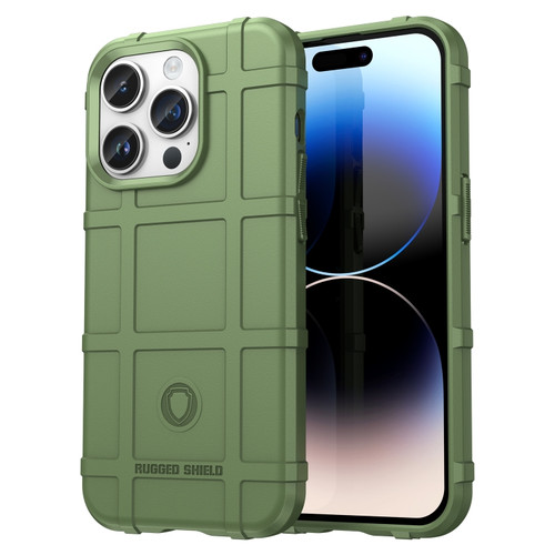 iPhone 15 Pro Full Coverage Shockproof TPU Phone Case - Green