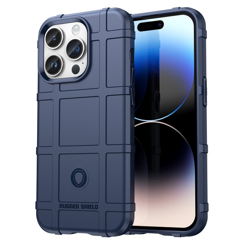 iPhone 15 Pro Full Coverage Shockproof TPU Phone Case - Blue