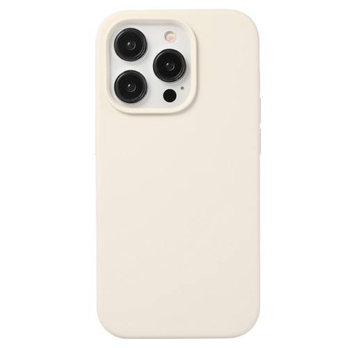 iPhone 15 Pro Liquid Silicone Phone Case - Antique White